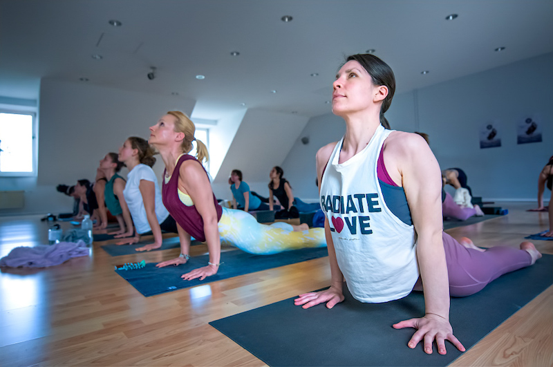 Yogalehrer Weiterbildung Vinyasa Freude Gruppe